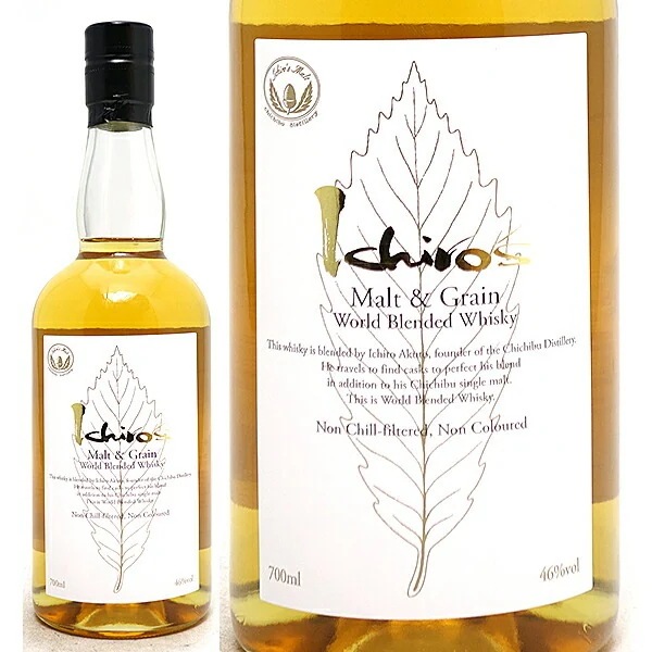 イチローズ モルト＆グレーン ワールド ブレンデッド ウイスキー ホワイトラベル 46度 700ml 国産 ^YAIRWLJ0^