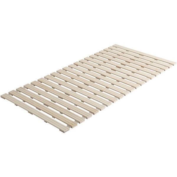 ホームテイスト KIR-R-S すのこベッド ロール式 桐仕様(シングル) 桐 すのこ ロール式 すのこベッド シングル 湿気 スノコマット 折りたたみ ナチュラル メーカー直送