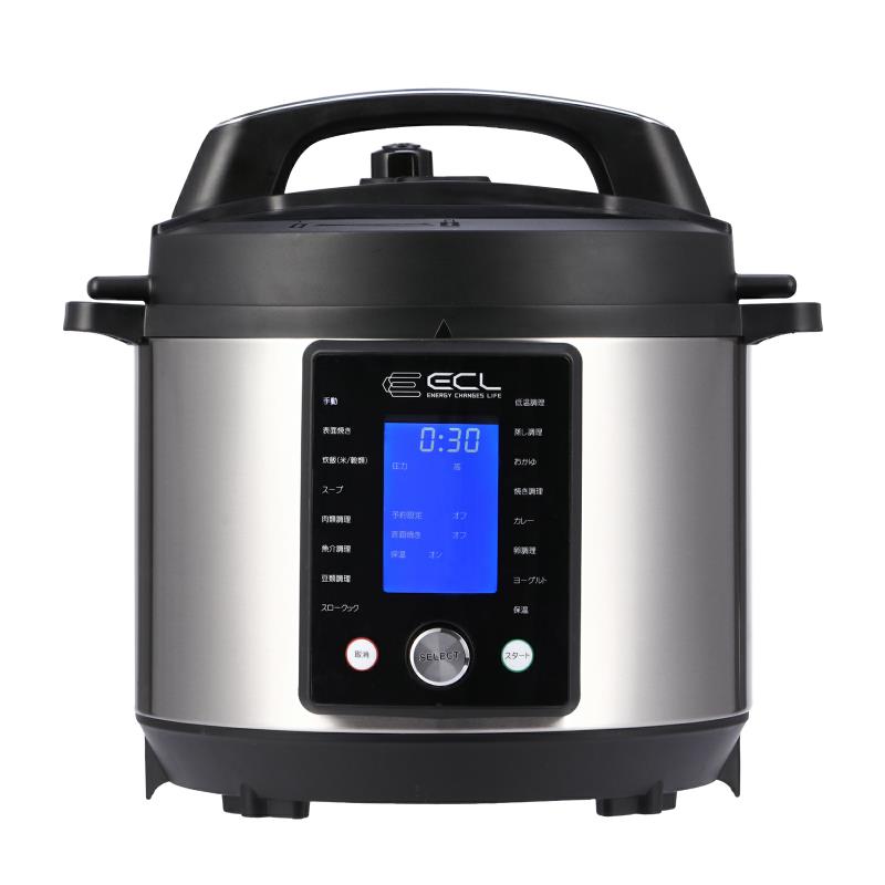 電気圧力鍋 大容量 電子圧力鍋 5L 圧力調理器 圧力鍋 電気 一台15役 電気鍋 自動調理鍋 蒸し／低温／スロークック／焼き調理 7つ保護機能 圧力調理 温度調理