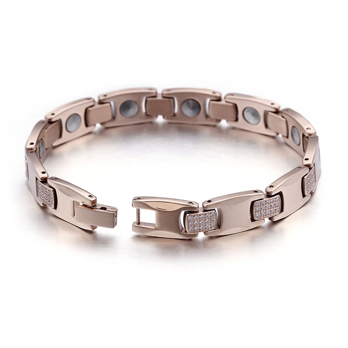 PW 高級100%純タングステン ゲルマナイト ピックゴールド ファッション ブレスレット / 長さ205mm 幅10mm バングル[ラッピング対応][日本未発売 人気デザイン アクセサリー]617