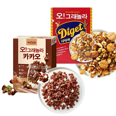 Qoo10] マーケットO オー!グラノーラ ダイゼ300g カカオ : 食品