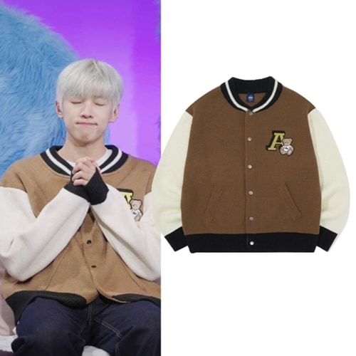 [DKZ着用]ベア ニット スタジアム ジャケット