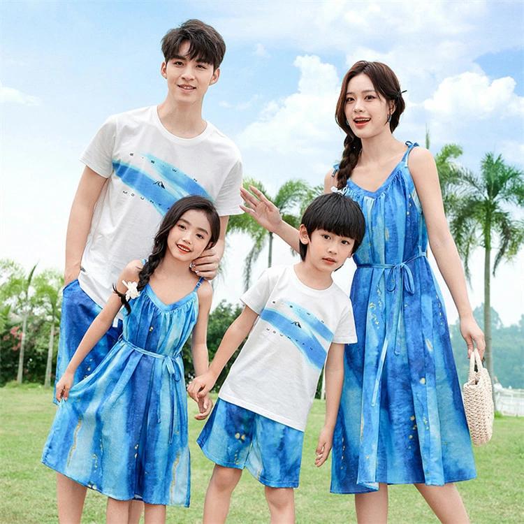 [輸送費無料][七月の新柄]コーデ 親子 セット 夏 親子 ペアルック 女の子 ワン 赤ちゃん アロハシャツ タイダイ柄 家族 お揃いｔシャツ 秋 父 母 息子 娘 親子 ペアtシャツ2025コーデ