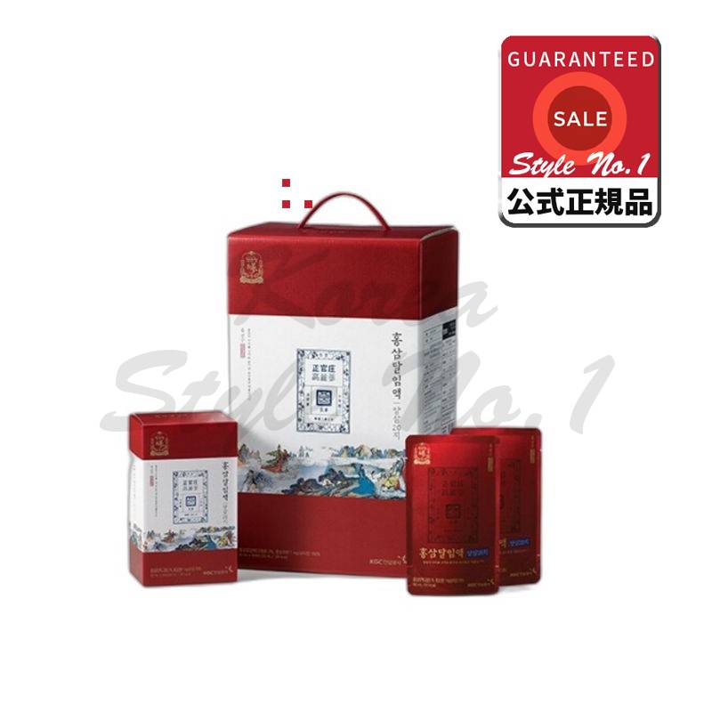 ヒュンダイデパート純正定款帳紅参月妊娠量20紙90ml 48個