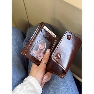 新作 韓国風 ふわふわ レトロ 小銭入れ 多機能 一体型 身分証収納 カードケース 財布新製品-8-34