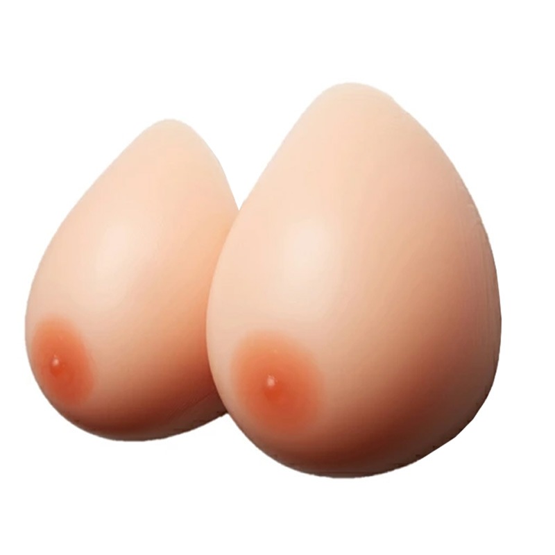 シリコンバスト 左右で1800ｇ（900ｇ2）人工乳房 やわらか フィット スタンダード 女装 コスプレ バストアップ 医療用