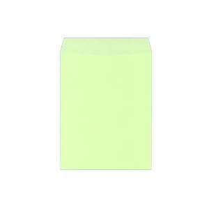 （まとめ） キングコーポレーション カラークラフト封筒 角3 85g／m2 枠なし ウグイス K3C85UG 1パック（100枚） 10セット