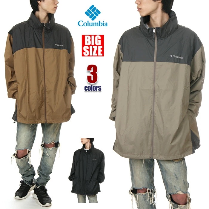 【3XL～6XL】【USAモデル】 コロンビア レインジャケット メンズ 大きいサイズ COLUMBIA マウンテンパーカー マウンテンジャケット レインコート ウィンドブレーカー フルジップ カッパ