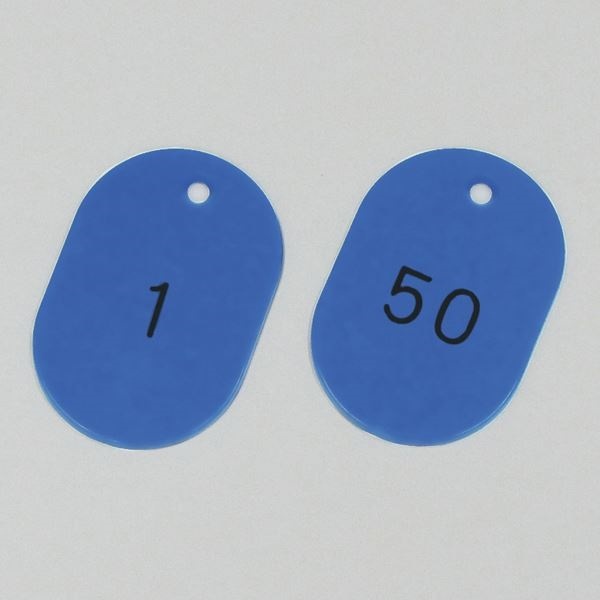 番号小判札 小判札604-BL(150) カラー：ブルー 50枚1組代引不可