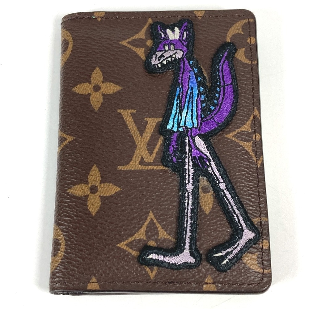 カードケース M80154 オーガナイザードゥポッシュ LVフレンズ モノグラムパッチ 名刺入れ パスケース 2つ折り モノグラムキャンバス ブラウン