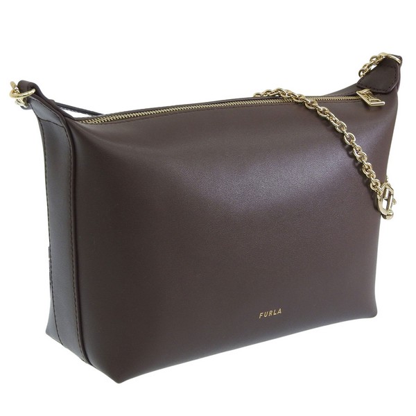 フルラ バッグ レディース 2WAY ショルダーバッグ アウトレット レザー ブラウン ヌヴォラ ミニ クロスボディ FURLA NUVOLA MINI CROSSBODY HOBO WE00662B
