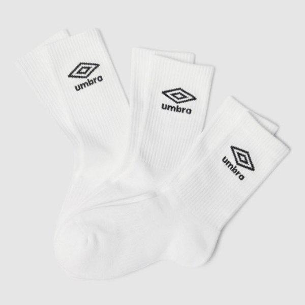 ソックス VQA UR123CSC11-WHT エッセンシャル クッション 3PACK クルー ソックス WHITE