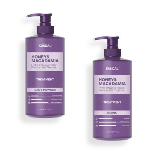 クンダルプロテイントリートメントベビーパウダー1058ml +ブラン1058ml香り保湿栄養柔らかいヘアケア