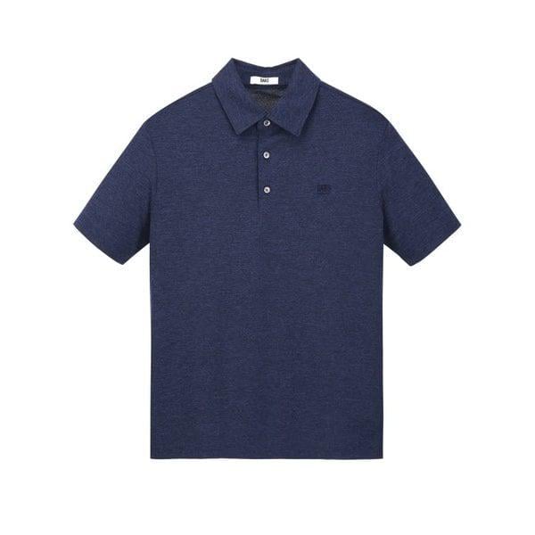 ダークネイビーメランジツートーンTシャツ（DMTS6B011N3）