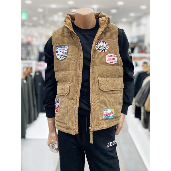 男女共用コーデュロイバンドネックベスト(JQ4JPU602)_DG