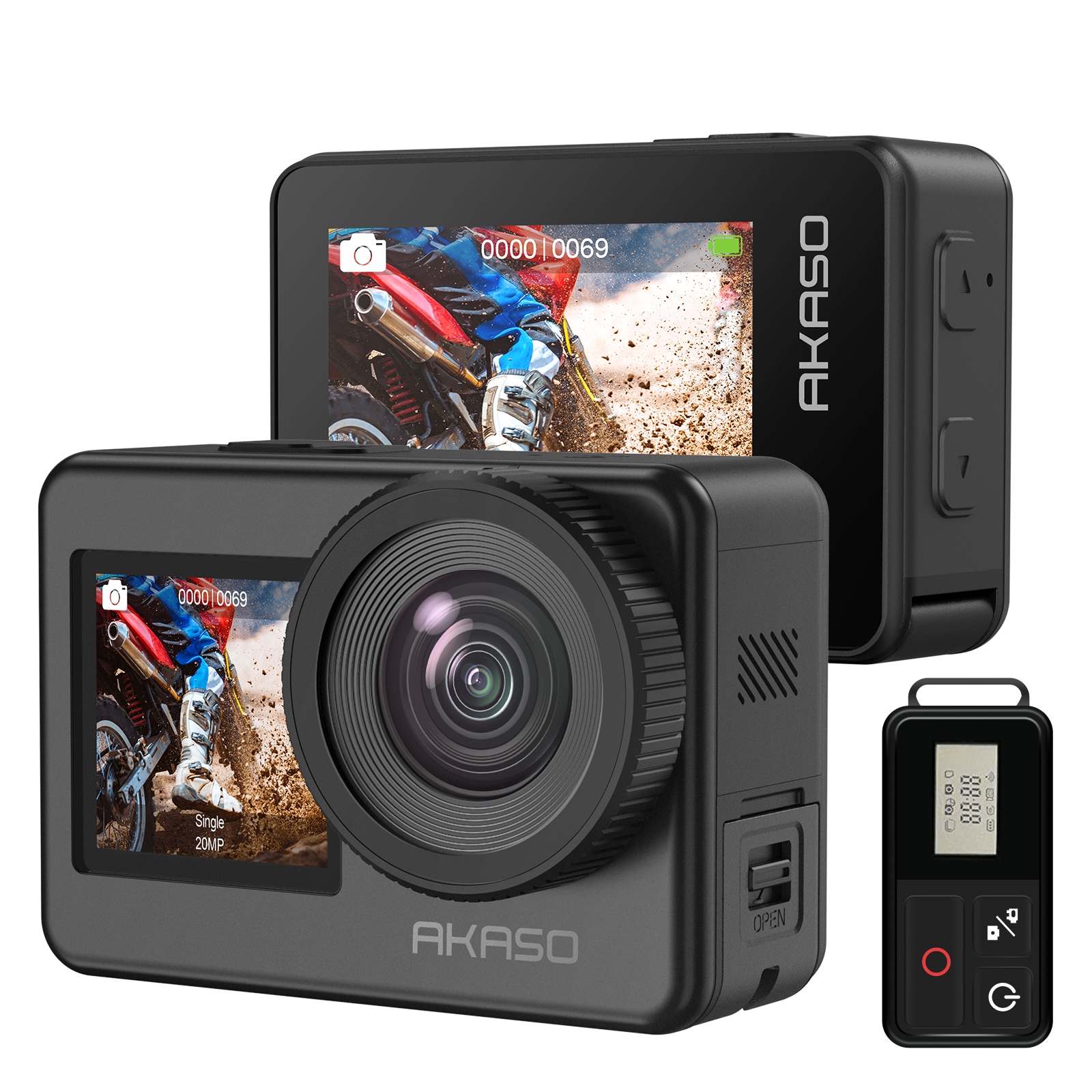 AKASO Brave 7 アクションカメラ 10m防水 4K 30FPS /20MP 6軸手ぶれ補正