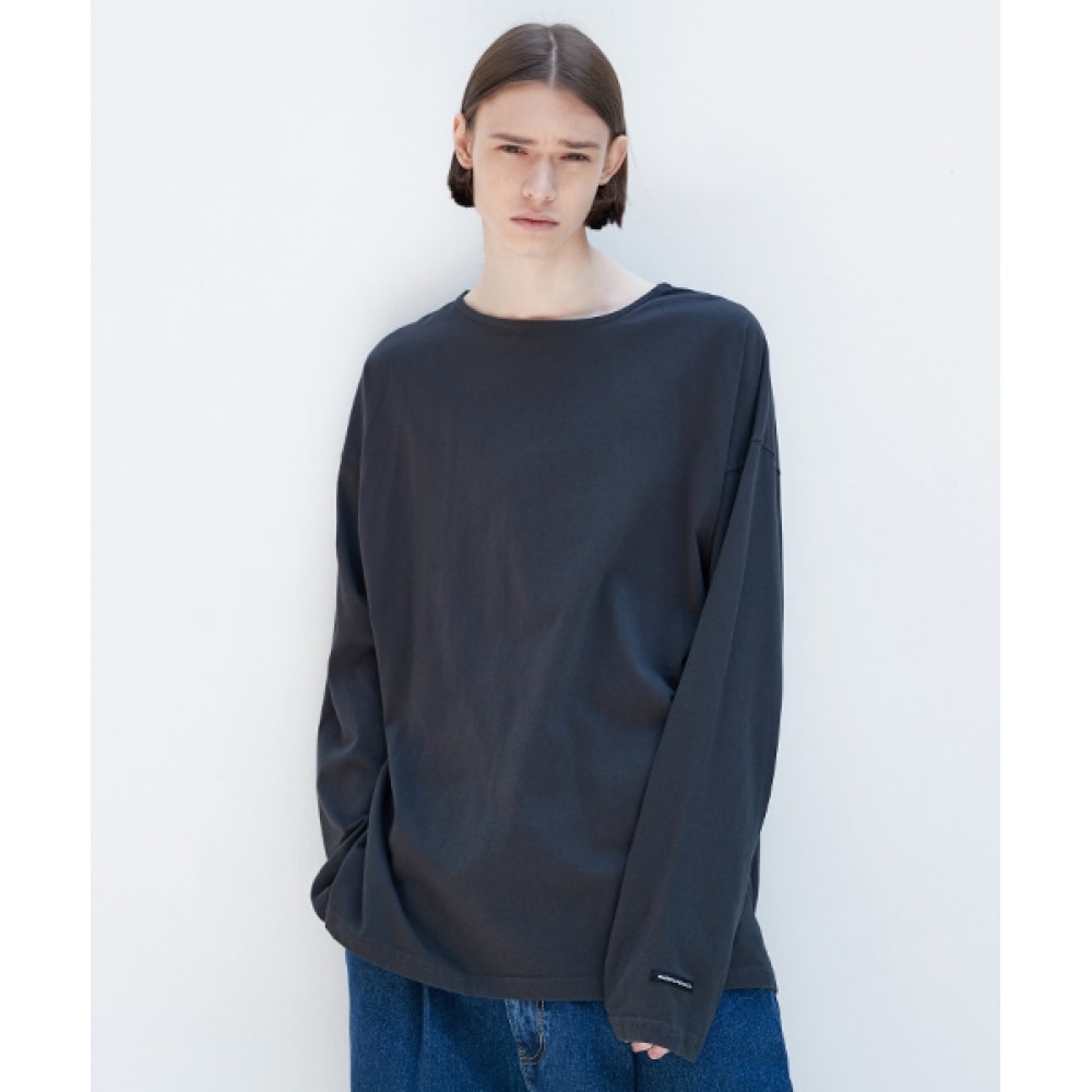 MINIMALPROJECTボートネック長袖Tシャツ MLT112 [DARK GRAY]