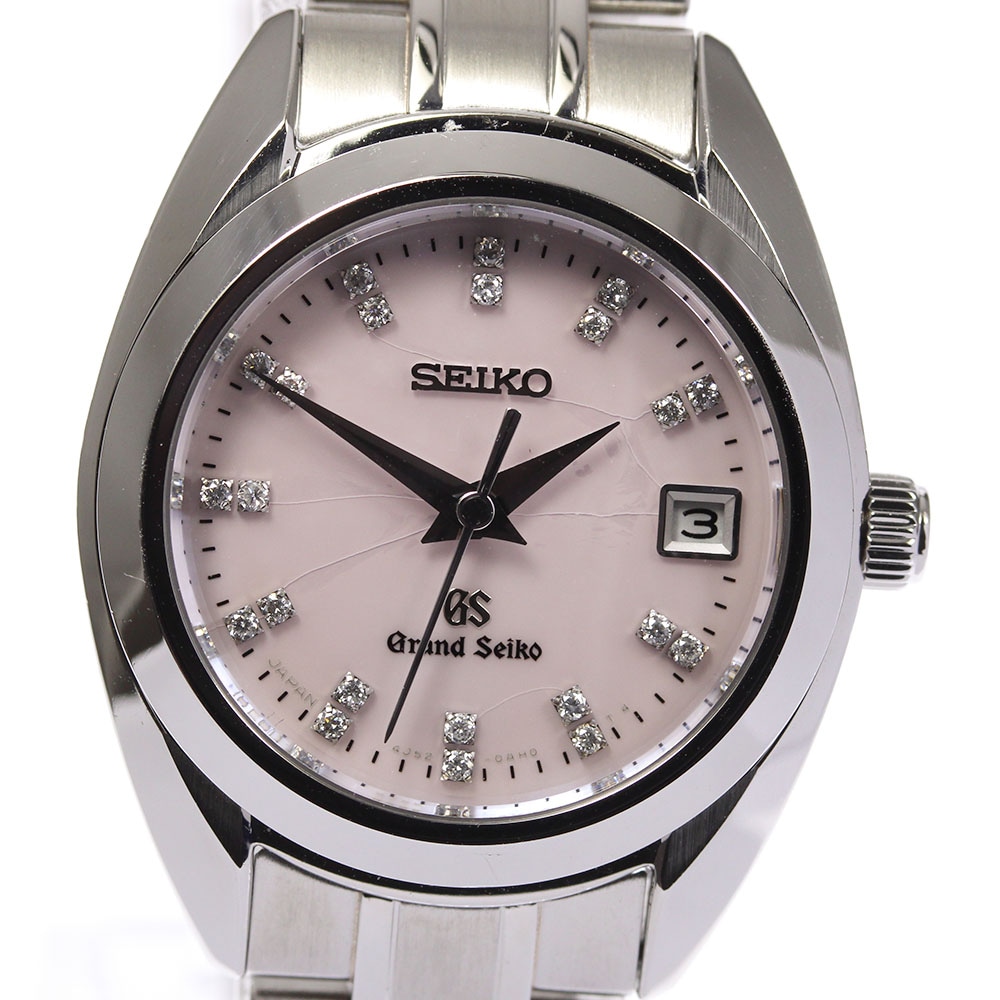 【SEIKO】セイコー グランドセイコー 4J52-0AC0/STGF077 22Pダイヤインデックス デイト クォーツ レディース【中古】