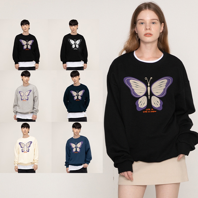 [UNISEX]Butterfly sweatshirt_5color