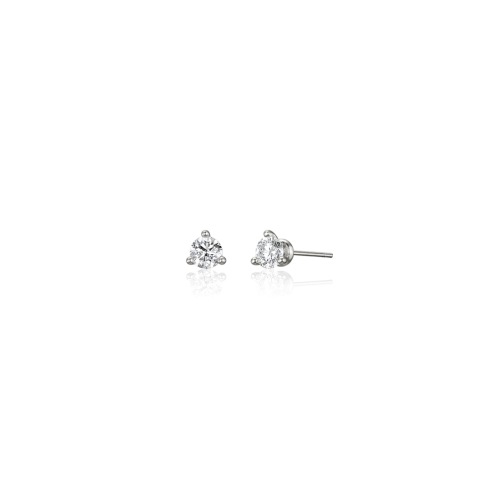 【SCUDO】 0.2CT 2BU LAB DIA 3 PRONG EARRING 1PIECE 正規品