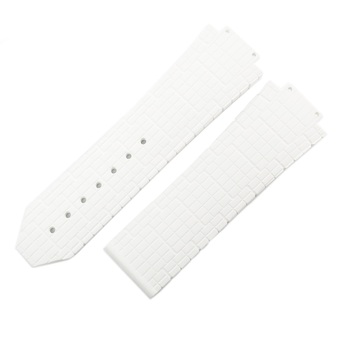 ジュネーブ用 メンズ 未使用 純正 替え ベルト ラバーバンド ストラップ 26mm 白 3年保証