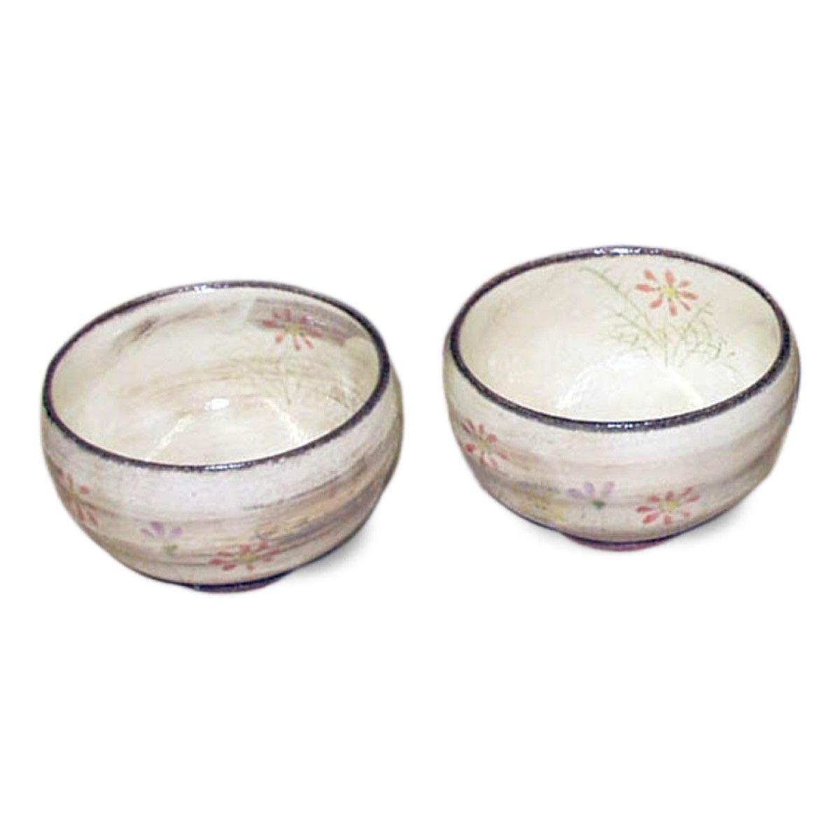 CtoC ARITA 湯呑み マルチ φ9.5×5.7cm 仙茶セット 粉引草花 日本製 有田焼 371700