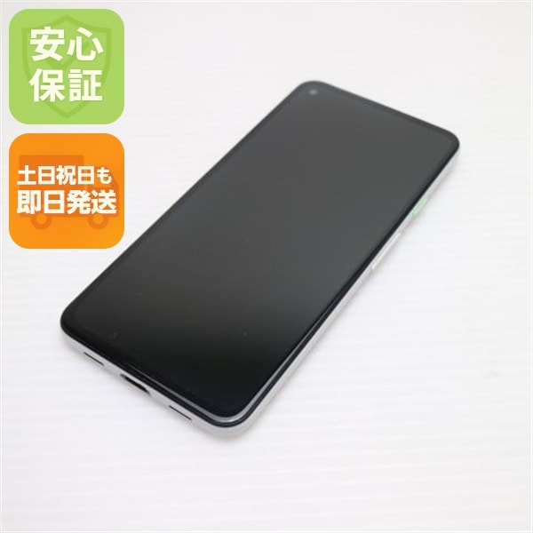 美品 SoftBank Google Pixel 4a (5G) 128GB クリアリーホワイト スマホ 中古土日祝発送 即日発送 127