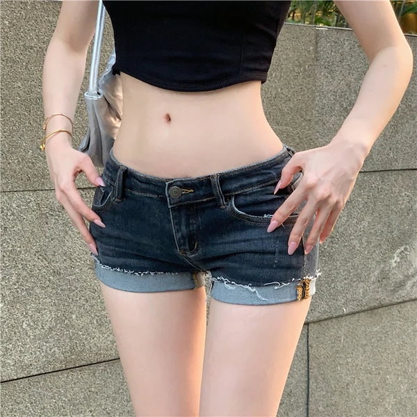 Qoo10] デニム ショートパンツ ホットパンツ ミ