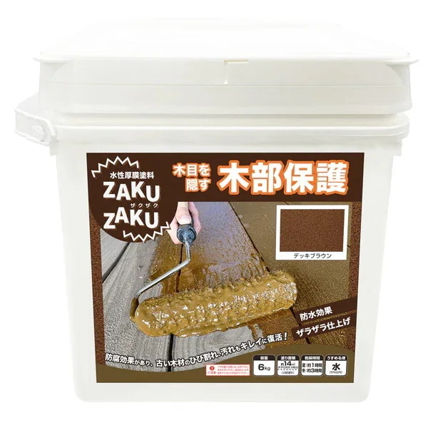 ニッペ ZAKUZAKU 6kg デッキブラウン