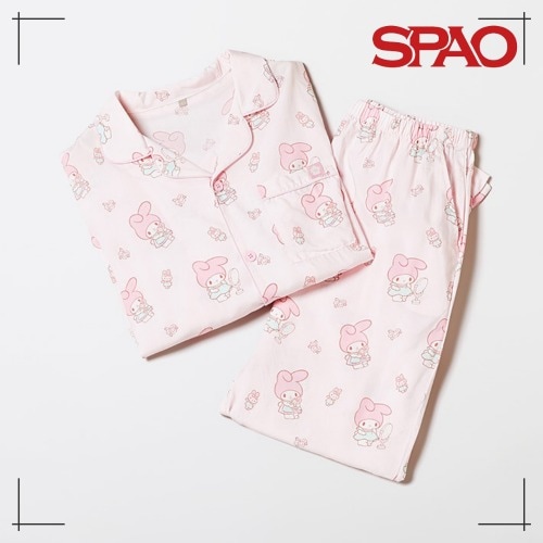 SPAO公式 マイメロディ サンリオ 長袖パジャマ PINK 韓国人気 秋新作