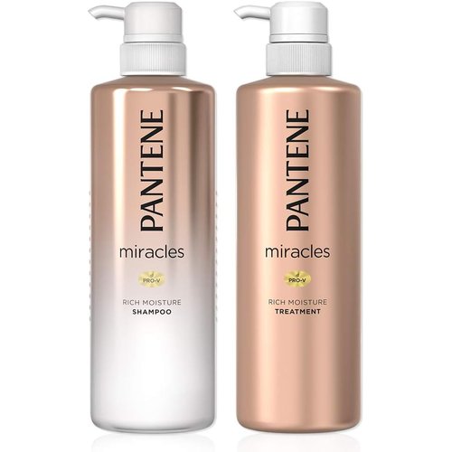 パンテーンミラクルズ シャンプー ポンプ 500mL + トリートメント 500g リッチモイスチャー セット買い