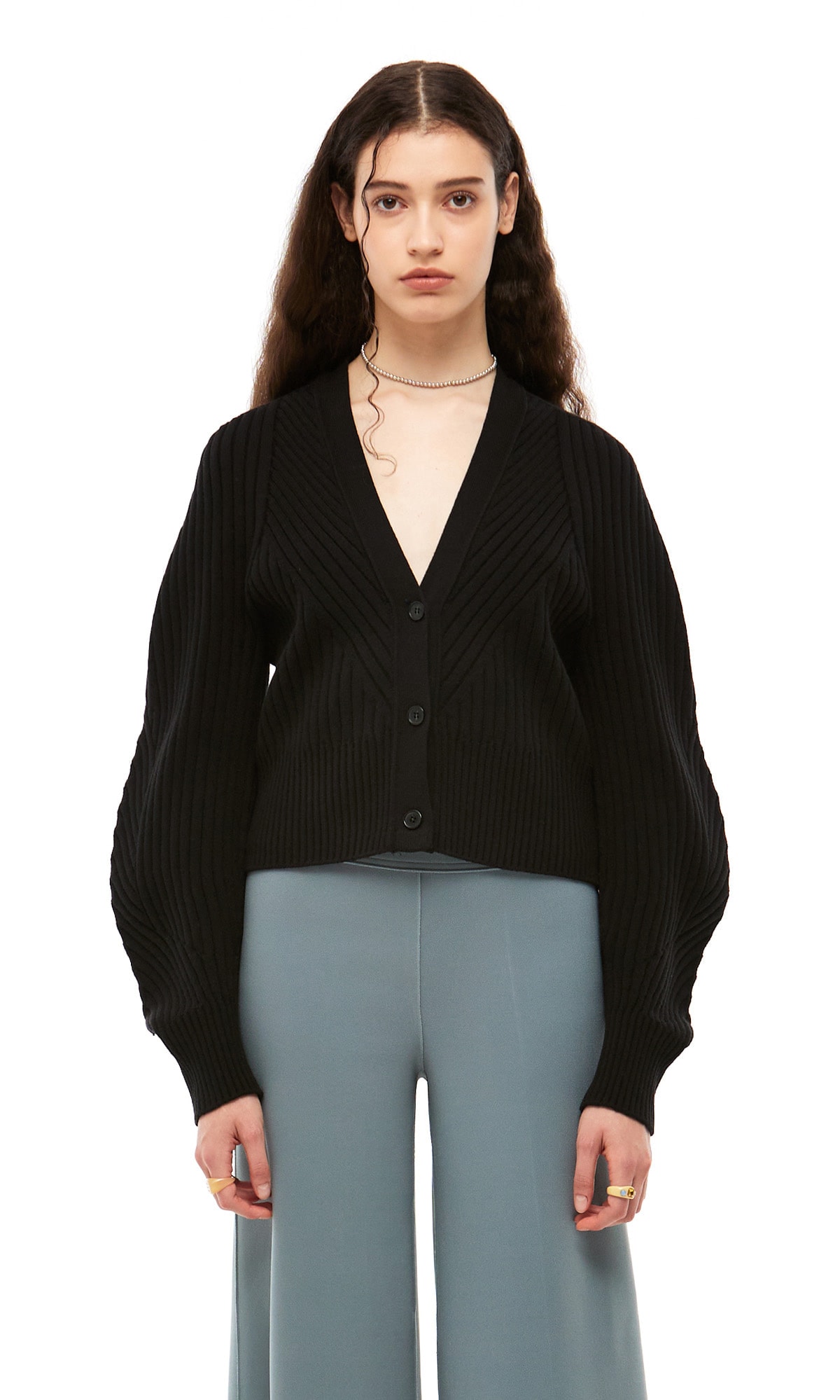【J.CHUNG】 SALAMAN KNIT CARDIGAN : BLACK
