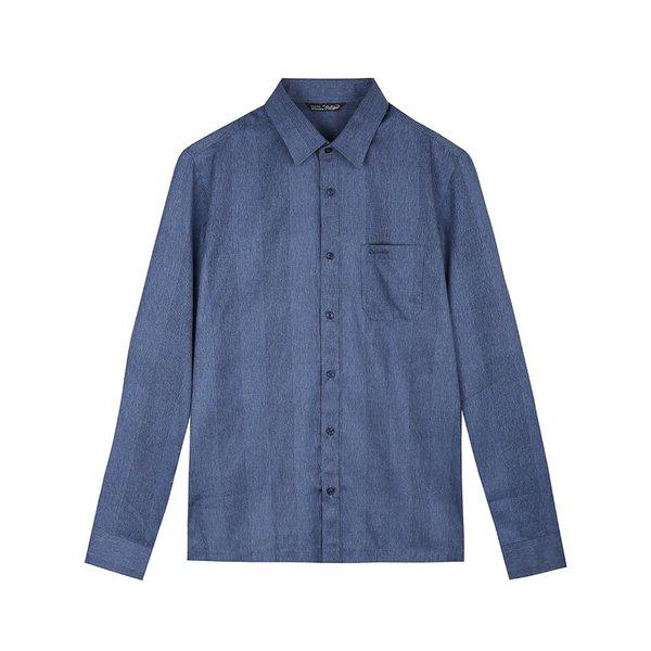 スラブカチオン プリント チェックシャツ CDAA6WS3403