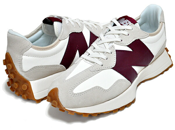 ws327ka width B ウィメンズ ホワイト バーガンディ