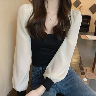 ブラウス 長袖 無地 ラウンドネック シンプルデザイン カジュアル系 エレガント きれいめ