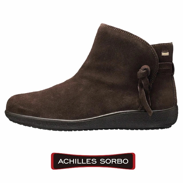 アキレス ソルボ レディース アンクルブーツ ワイズ3E ミセス ショートブーツ 本革 アンクル丈 サイドファスナー付 ショート丈 レザーブーツ ASC 5720 スエード/ブラウン 靴 e 10,353円