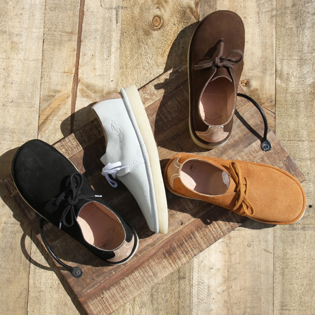 レースアップシューズ 本革 レザー スウェード ローカット シンプル ナチュラル FE-07