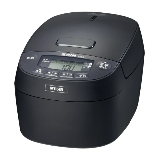 JPV-C100KG 炊飯器 5.5合 圧力IH 炊飯ジャー 炊きたて TIGER グロスブラック JPV-C100-KG