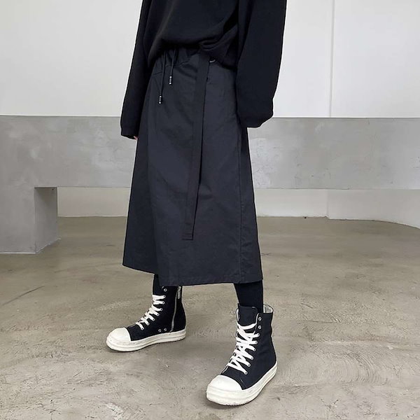 メンズ パンツ ボトムス トレンド 韓国 原宿 ダークブラック 高校生 中学生 10代 20代 ファッション 10745