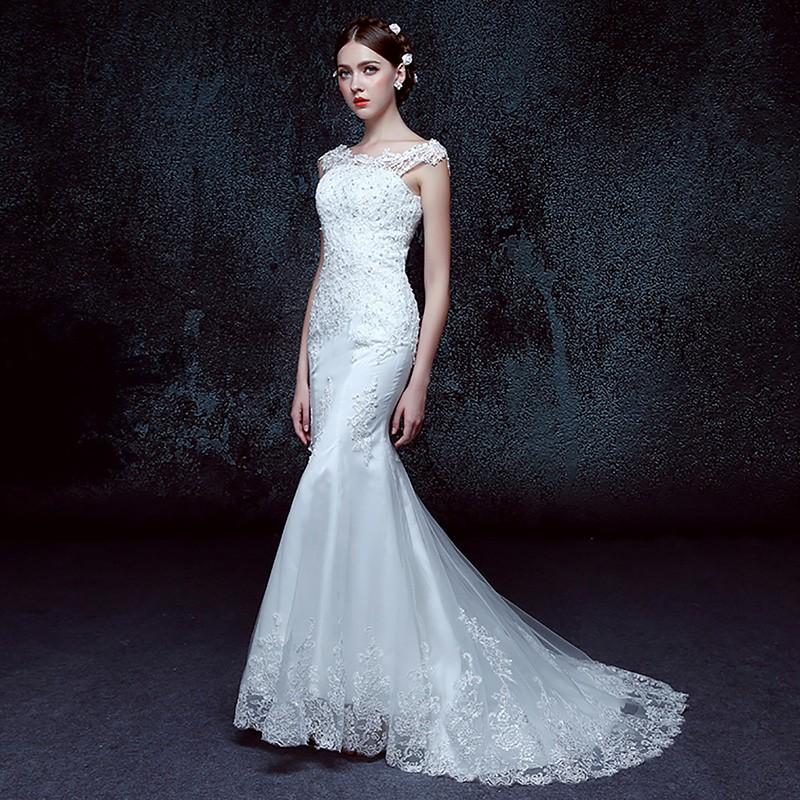 ウェディングドレス マーメイドライン ウエディングドレス 安い 花嫁 ロングドレス 披露宴 マーメイドドレス 結婚式 二次会 ブライダル wedding dress