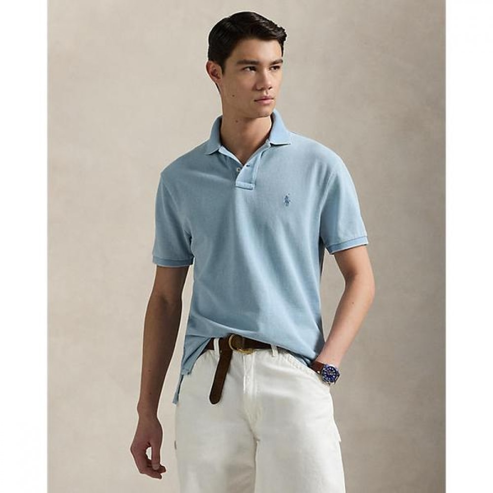 ポロラルフローレンメンズカスタムスリムフィットインディゴメッシュポロシャツ (MNPOKNI1N823236400)