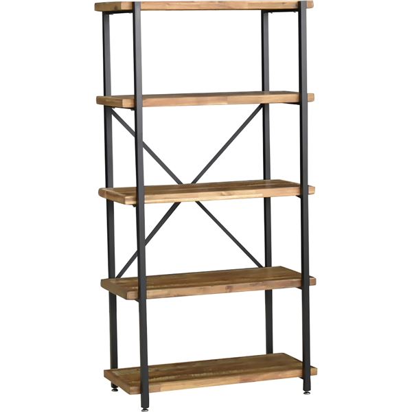 シェルフ 約幅78cm 5段 ヴィンテージ 組立品