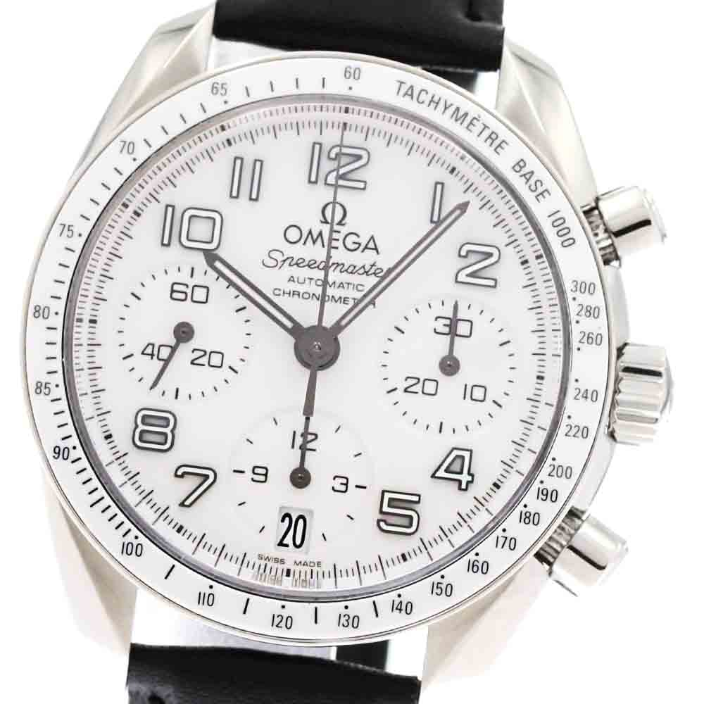 オメガ OMEGA 324.33.38.40.04.001 スピードマスター デイト クロノグラフ 自動巻き レディース 美品 _877651【中古】 201,450円