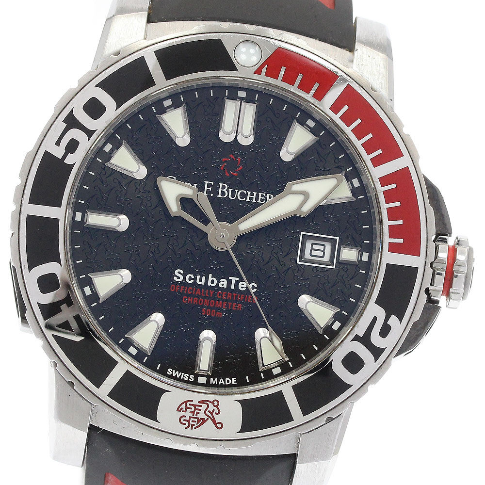 カール F.ブヘラ CARL F.BUCHERER 00.10632.23.33.99 パトラビ スキューバテック SFA 特別モデル 自動巻き メンズ 箱・保証書付き_932179【中古】