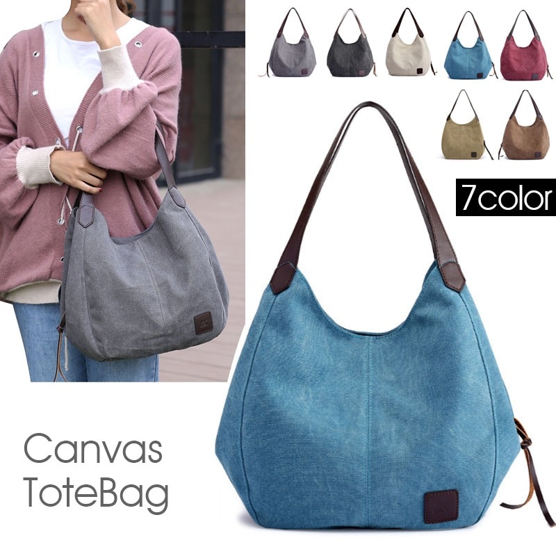 【即納】トートバッグ レディース ブランド 小さめ 大きめ バッグ 大容量 軽量 軽い キャンバス 帆布 通勤 通学 かわいい 人気 おしゃれ 持ち手 布 鞄 ファスナー付き ミニバッグ デイリー 大 4,908円