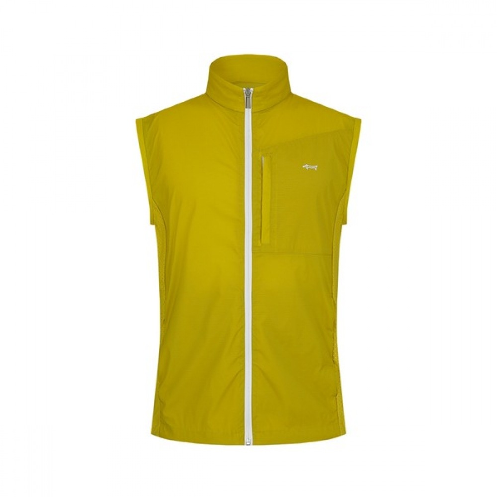 [ルイカステル] メンズリバースジップカラーメンズジャンパーベスト