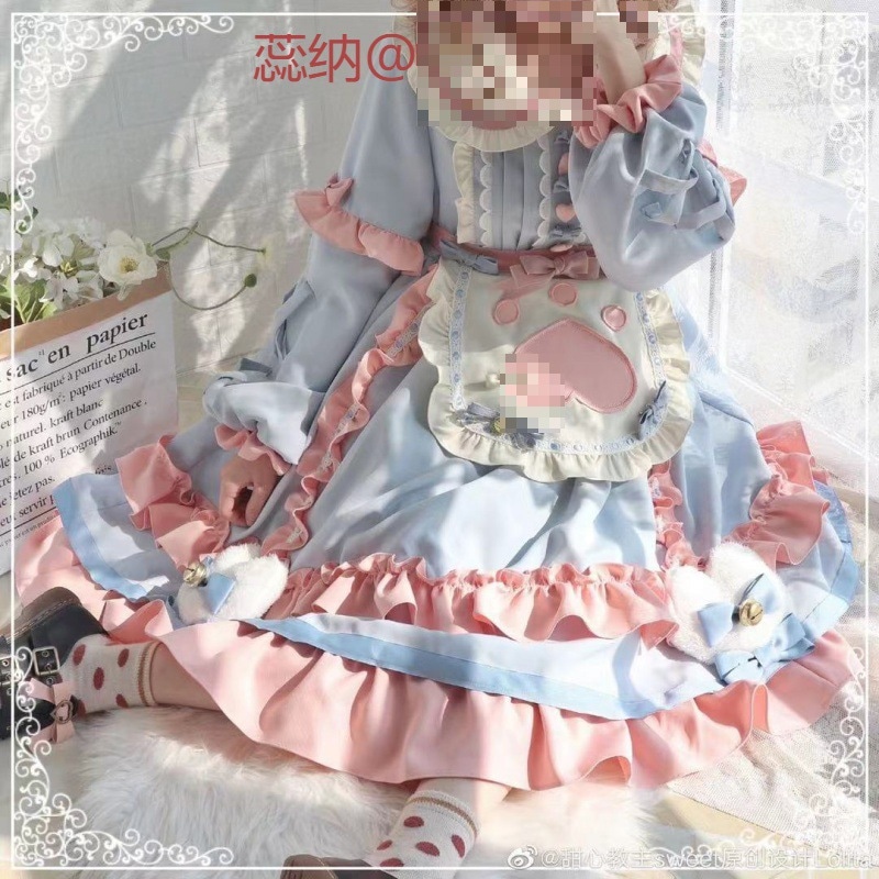 ロリータドレス猫デザートステーション春秋冬ロリータスカートかわいいlo