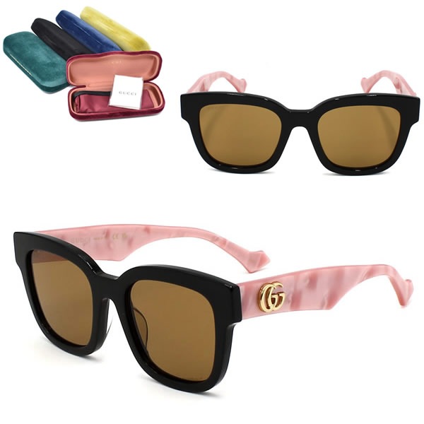 サングラス GG0998S-005 サングラス EYEWEAR ブラック ブラウン グローバルフィット レディース