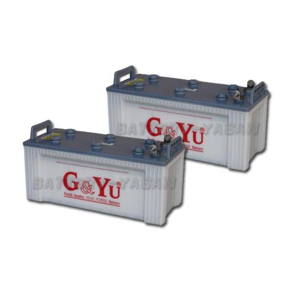 G&Yu [ジーアンドユー] ディープサイクルバッテリー EB-160 (12V)　L型端子（LER） （お得な２個セット）