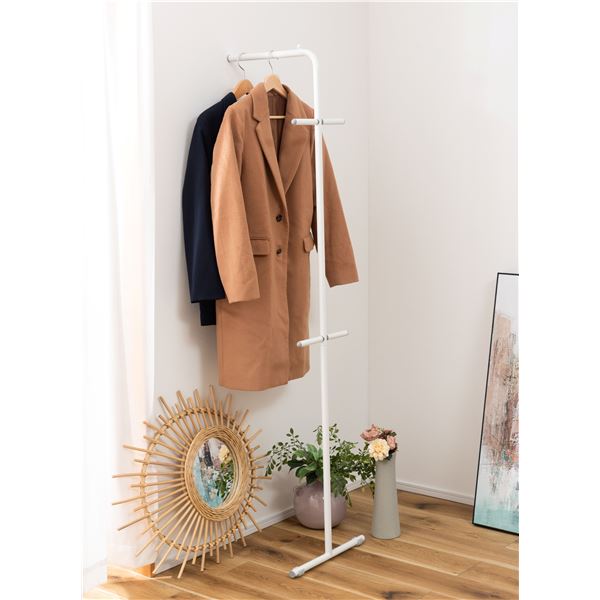 ハンガー 約W40.5xD35.5xH167.5cm ホワイト 組立品